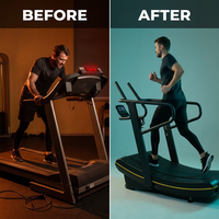 StrideForm ApexCurve Manual Treadmill — Before & After
