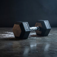 TitanForge Elite Hex 35LB Dumbbell — Studio Shot