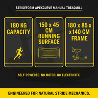 StrideForm ApexCurve Manual Treadmill — Results & Stats