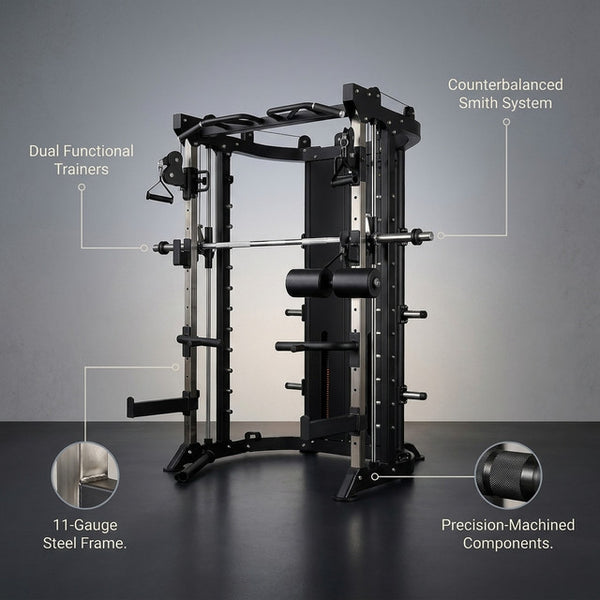 TitanForge G12 Elite Smith & Functional Trainer — infographic