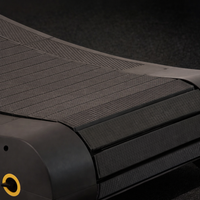 Manual Treadmill Designed for High-Intensity Training, Curved Self-Powered Deck, Digital Monitor, Compact Design