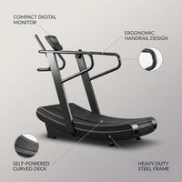 StrideForm ApexCurve Manual Treadmill — infographic