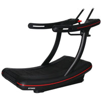 Manual Treadmill Designed for High-Intensity Training, Curved Self-Powered Deck, Digital Monitor, Compact Design