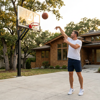 Northline Athletics ApexCourt Pro 72 In-Ground Basketball System — Lifestyle